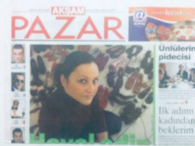 Akşam Gazetesi Pazar Eki 8 Nisan 2007 - İpek Yılmaz,Hayal Edin Tasarlasın GZ43105 - 2