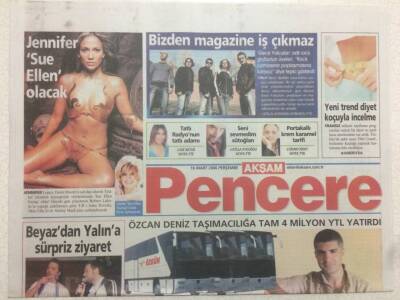 Akşam Gazetesi Pencere Eki 16 Mart 2006 - Özcan Deniz Taşımacılığa 4 Milyon Yatırdı GZ47233 - 1