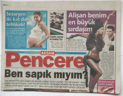 Akşam Gazetesi Pencere Eki 19 Ocak 2006 - Sezaryen İki Kat Daha Tehlikeli ! GZ3627 - 1