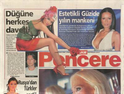 Akşam Gazetesi Pencere Eki 2 Haziran 2006 - Gönül Yazar Bir Konuştu Tam Konuştu ! GZ84455 - 1