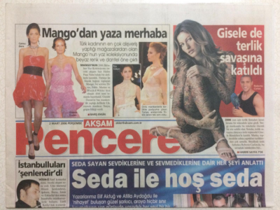 Akşam Gazetesi Pencere Eki 2 Mart 2006 - Seda Sayan İle Hoş Seda GZ24656 - 1