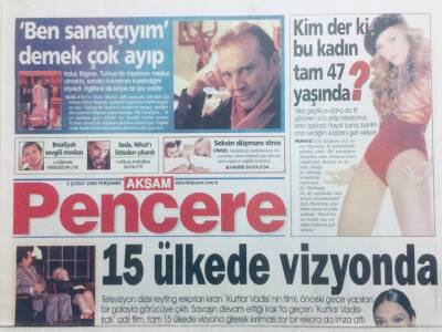 Akşam Gazetesi Pencere Eki 2 Şubat 2006 - Abla Berna Laçin Çok Rahat GZ41710 - 1