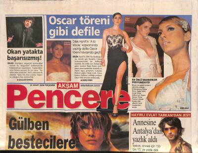 Akşam Gazetesi Pencere Eki 23 Mart 2006 - Mustafa Sandal , Sinemaya Transfer Oluyor GZ115377 - 1
