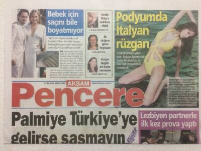 Akşam Gazetesi Pencere Eki 23 Mayıs 2006 - Palmiye Türkiyeye Gelirse Şaşmayın GZ48507 - 1