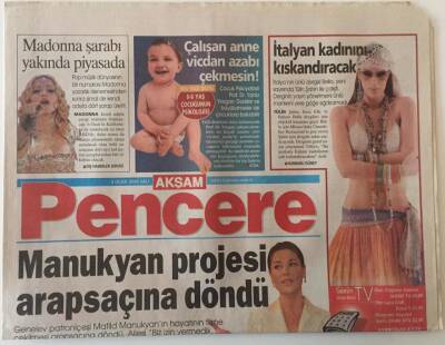Akşam Gazetesi Pencere Eki 3 Ocak 2006 - Manukyan Projesi Arapsaçına Döndü GZ22334 - 1