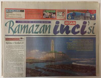 Akşam Gazetesi Ramazan İnci Eki - 19 Aralık 1999 - Kral 2 Hasan Camii , İslam Alemine Ve Dünyanın En Büyük Camiidir GZ25434 - 1
