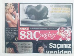Akşam Gazetesi Saç Sağlığı Eki 25 Nisan 2008 - Saçınız Yeniden Doğsun GZ43101 - 2