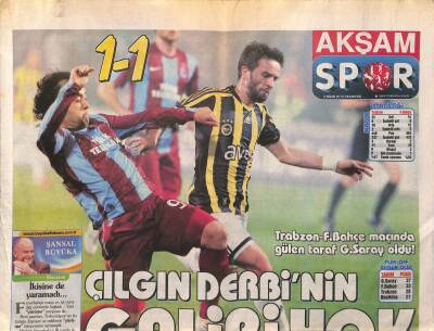 Akşam Gazetesi Spor Eki 2 Nisan 2012 - Trabzon-Fenerbahçe Maçında Gülen Taraf G.Saray Oldu ! GZ125009 - 1