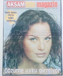 Akşam Gazetesi Tele Magazin Eki - Ebru Şallı,Gözüme Uyku Girmiyor GZ43097 - 1