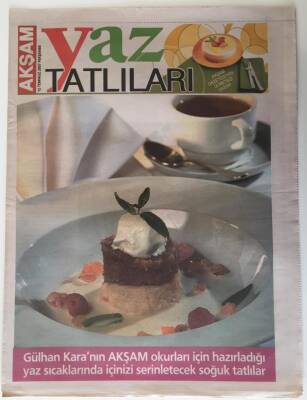 Akşam Gazetesi Yaz Tatlıları Eki 12 Temmuz 2007 - Gülhan Karadan Soğuk Tatlılar Çikolatalı Cheese Cake GZ20473 - 1