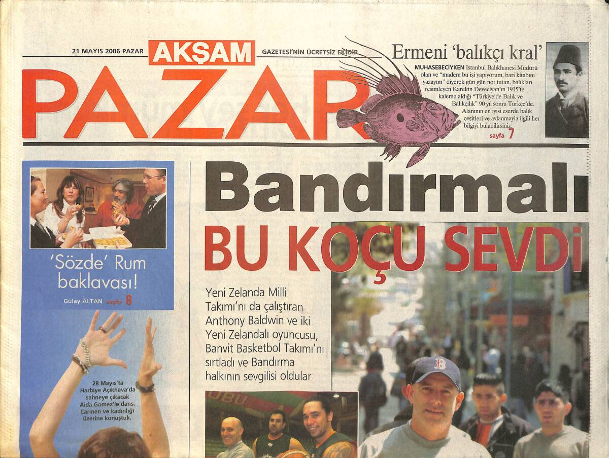 Akşam Pazar Gazetesi 21 Mayıs 2006 - Audrey Tautou: Tom Hanks'in Yanında Ufak Çocuk Gibi Kaldım - En Seksi Carmen Türkiye'de GZ2603 - 1