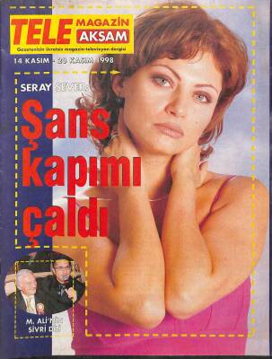 Akşam Tele Magazin 14 Kasım-20 Kasım 1998 Seray Sever, M.Ali Ve Halit Kıvanç, Demet Şener, Neslihan Yeldan, Arzu Yanardağ,Sibel Can, Elif Dağdeviren NDR63765 - 2