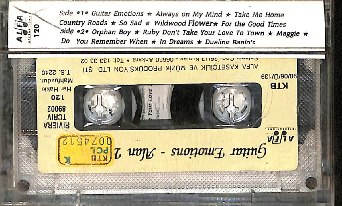 Alan Britton - Guitar Emotions Kaset (İkinci El Kaset) KST29786 - 2