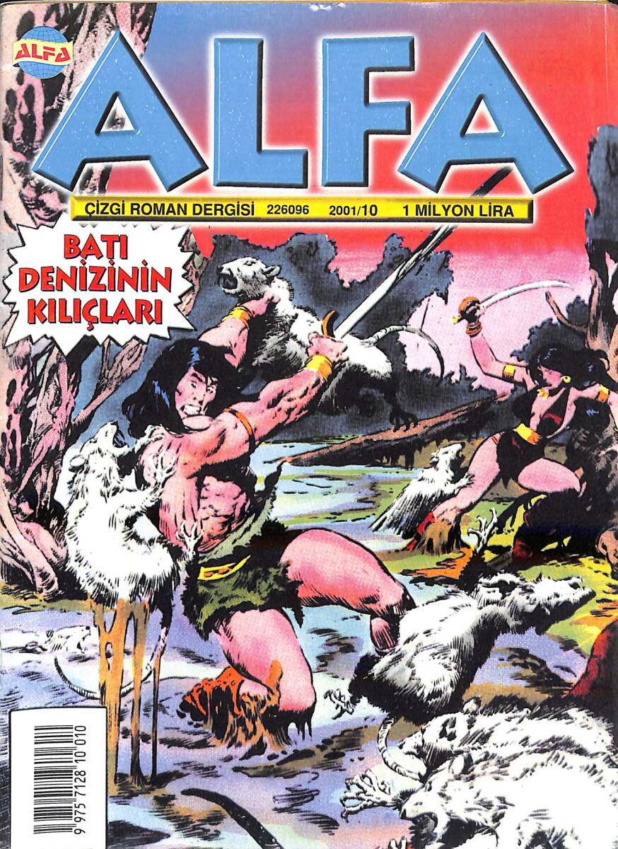Alfa Çizgi Roman Dergisi Sayı : 10 - CONAN Batı Denizinin Kılıçları NDR94304 - 1