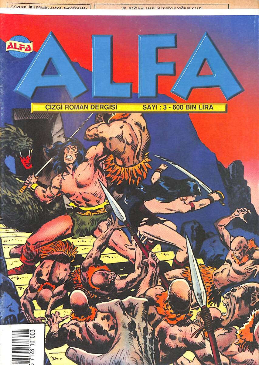 Alfa Çizgi Roman Dergisi Sayı :3 - CONAN (16-28 Şubat 2001) NDR98394 - 1