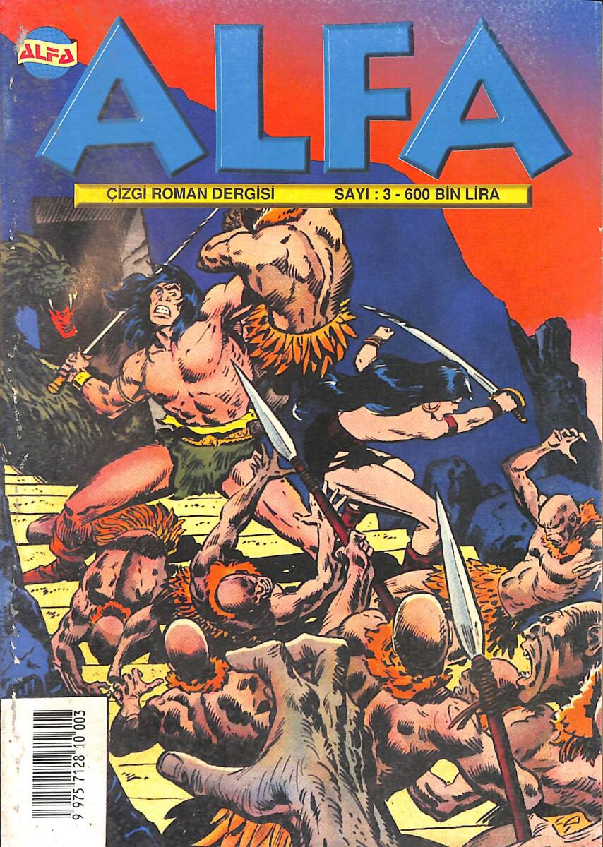 Alfa Çizgi Roman Dergisi Sayı :3 - CONAN (16- 28 Şubat 2001) NDR98411 - 1