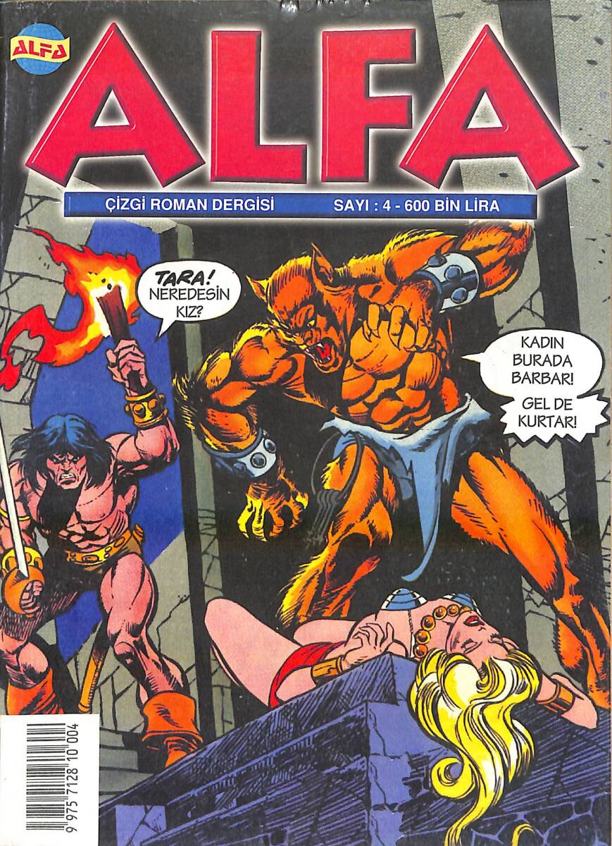 Alfa Çizgi Roman Dergisi Sayı :4 - CONAN NDR94298 - 1