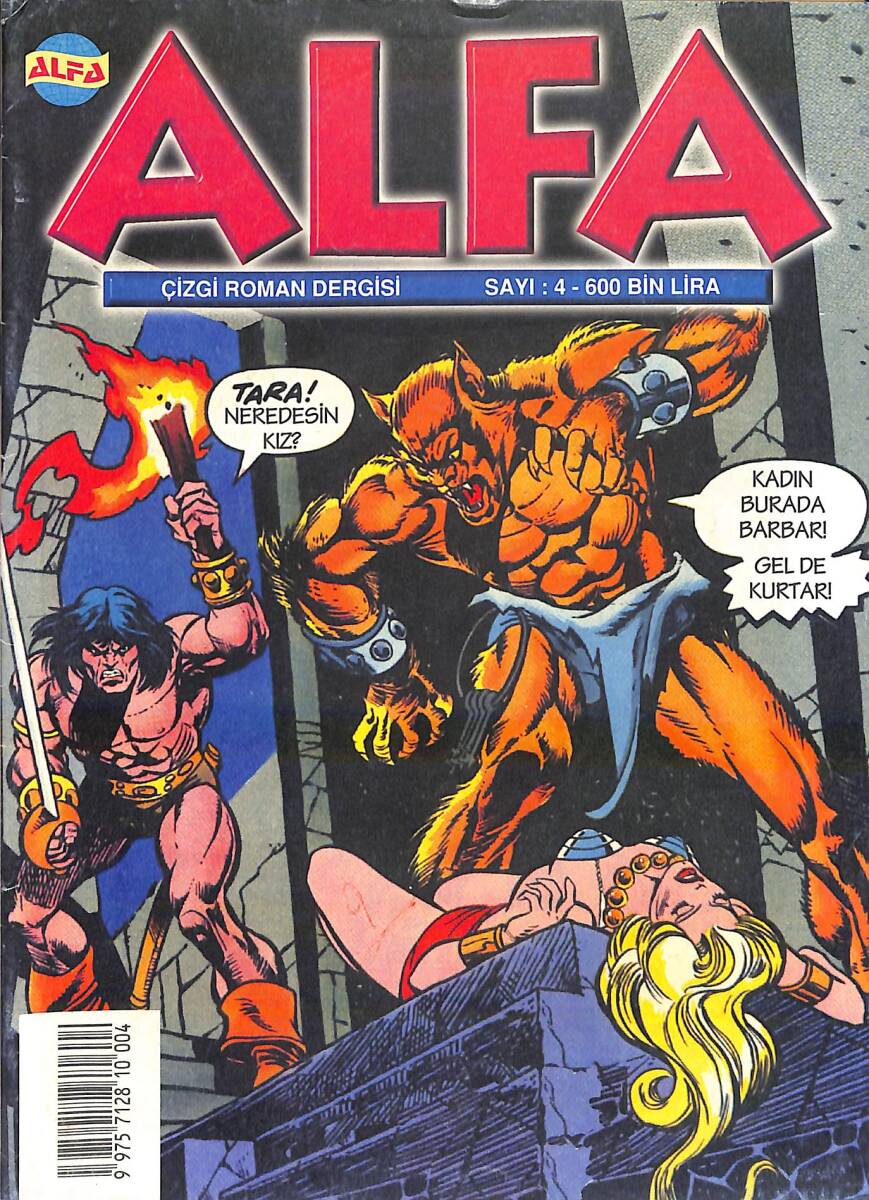 Alfa Çizgi Roman Dergisi Sayı :4 - CONAN NDR94309 - 1