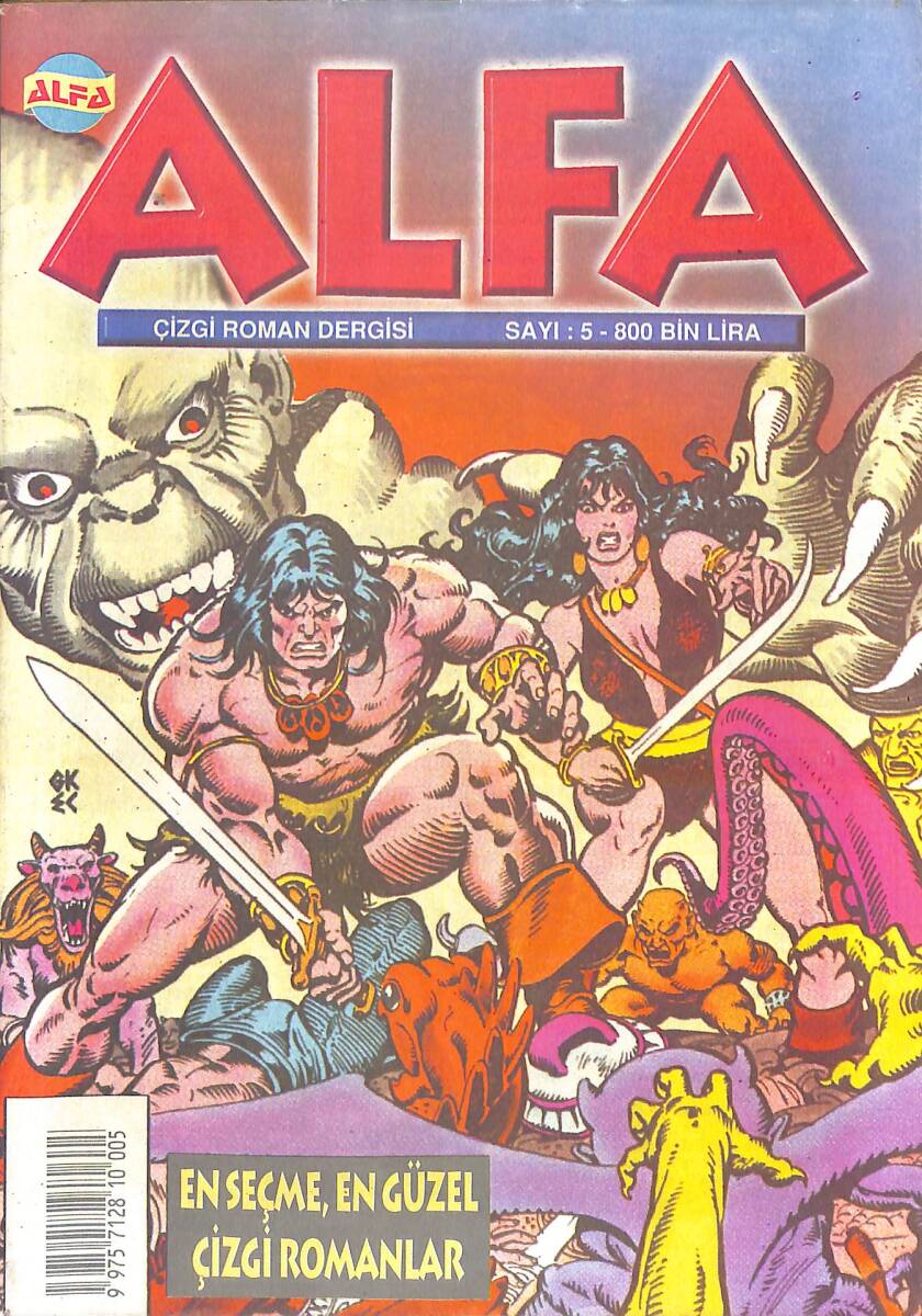 Alfa Çizgi Roman Dergisi Sayı :5 - CONAN (1-15 Mayıs 2001) NDR94308 - 1