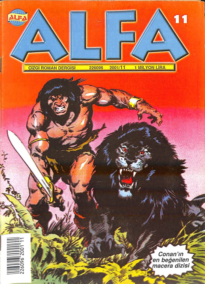 Alfa Çizgi Roman Dergisi Sayı:11 - CONAN (14 Aralık 2001) NDR94292 - 1