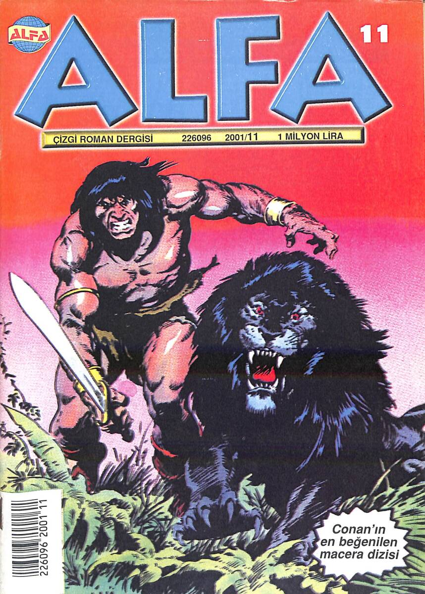 Alfa Çizgi Roman Dergisi Sayı:11 - CONAN (14 Aralık 2001) NDR94303 - 1