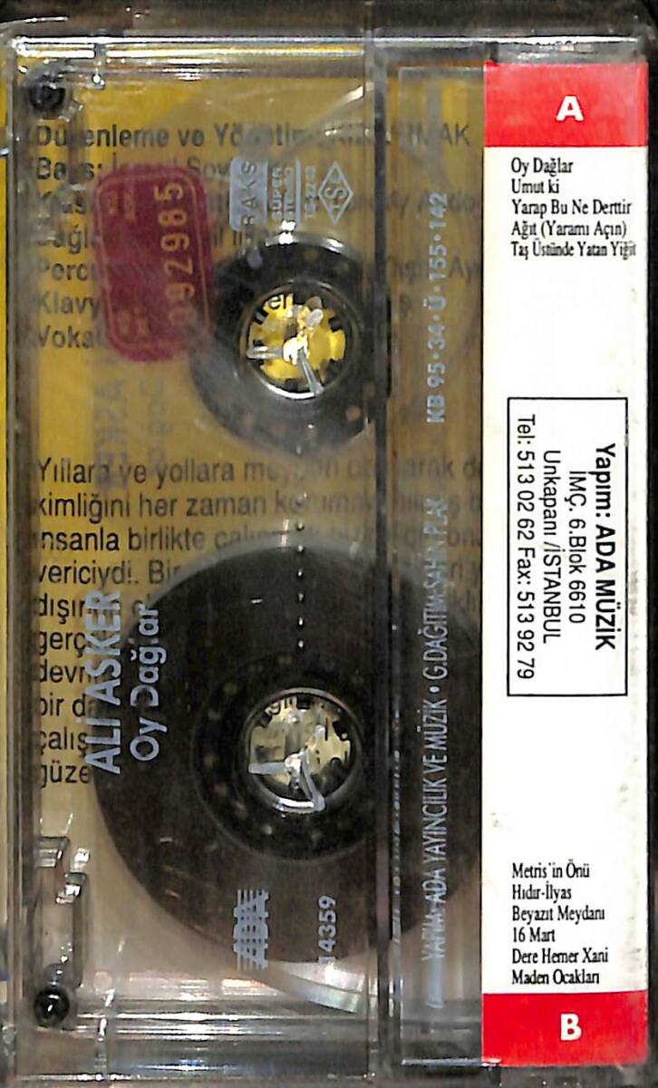 Ali Asker - Oy Dağlar Kaset (Sıfır) KST28266 - 2