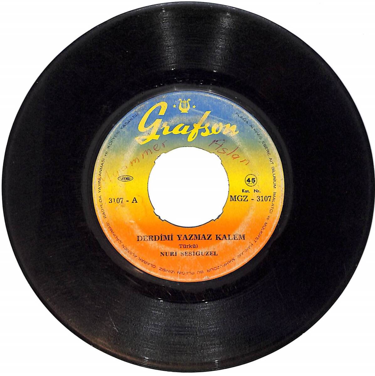 Nuri Sesigüzel - Derdimi Yazmaz Kalem / Celal Oğlan PLAK (10/6) PLK24812 - 2