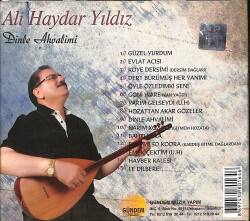 Ali Haydar Yıldız - Dinle Ahvalimi CD (İkinci El) CD4253 - 3