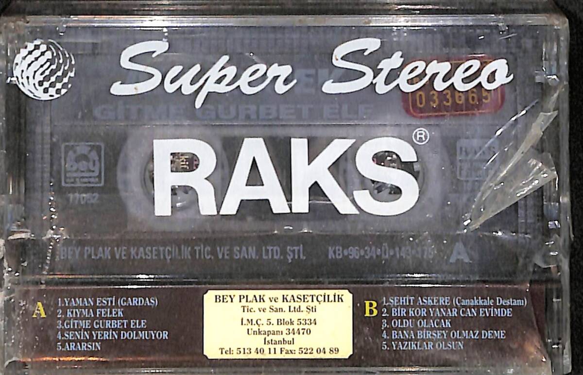 Ali İbicek - Gitme Gurbet Ele Kaset (Sıfır) KST28604 - 2