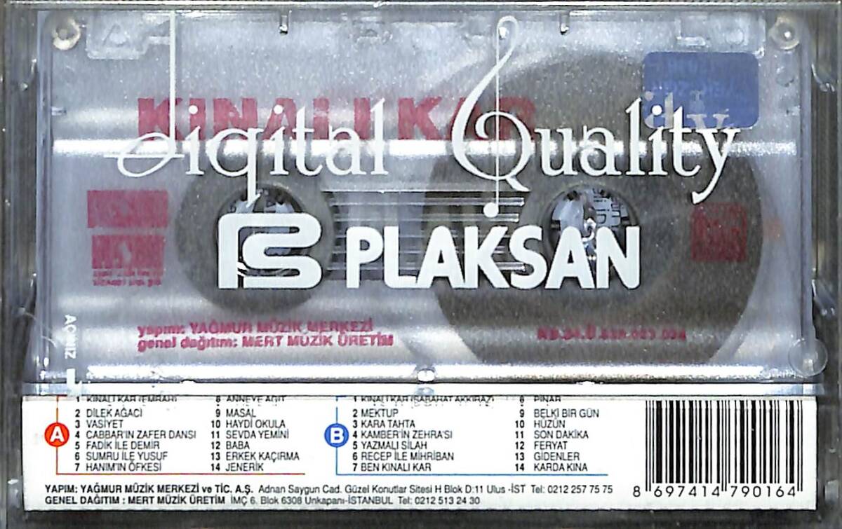 Ali Otyam - Kınalı Kar Kaset (Sıfır) KST28106 - 2