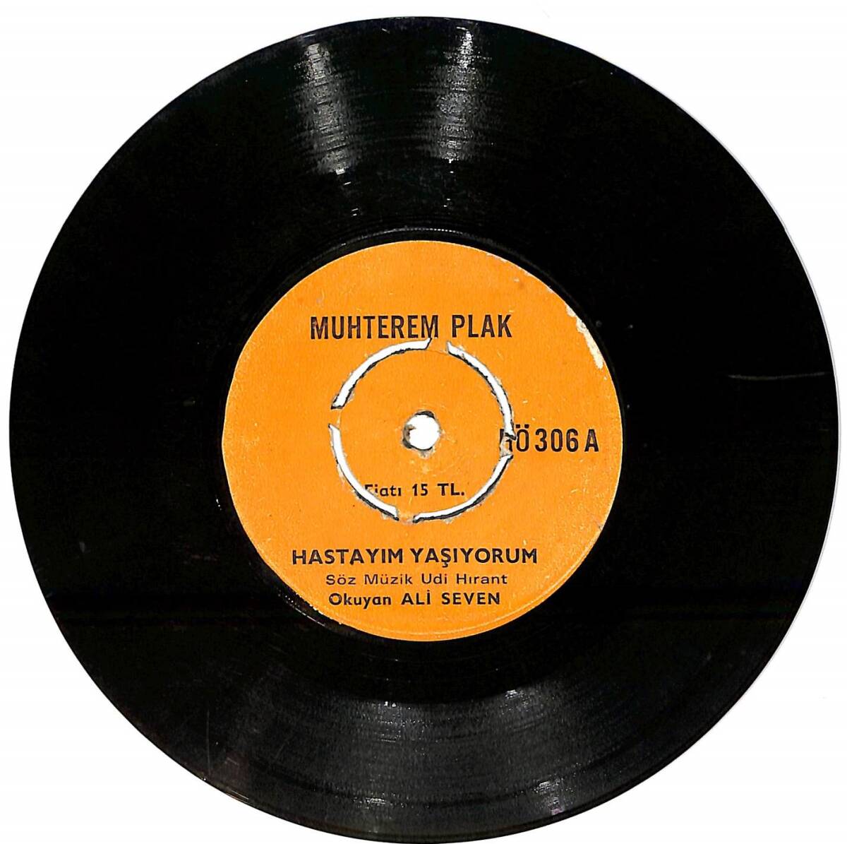 Ali Seven - Söyleyemem Derdimi / Hastayım Yaşıyorum Plak (10/7) PLK26166 - 2