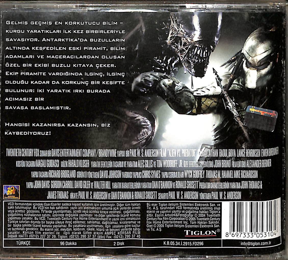 Alien Predator'e Karşı – AVP: Alien vs. Predator (2004) Orjinal VCD Film VCD28953 - 2