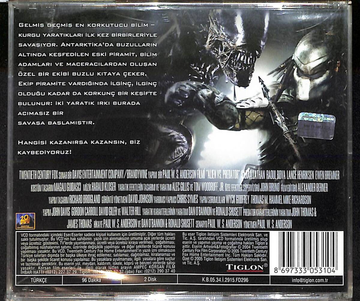 Alien Predator'e Karşı VCD Film (Sıfır - 10/10) VCD26618 - 2