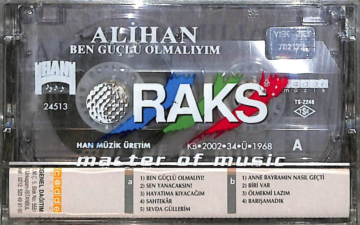 Alihan - Ben Güçlü Olmalıyım Kaset (Sıfır Kaset) KST29357 - 2