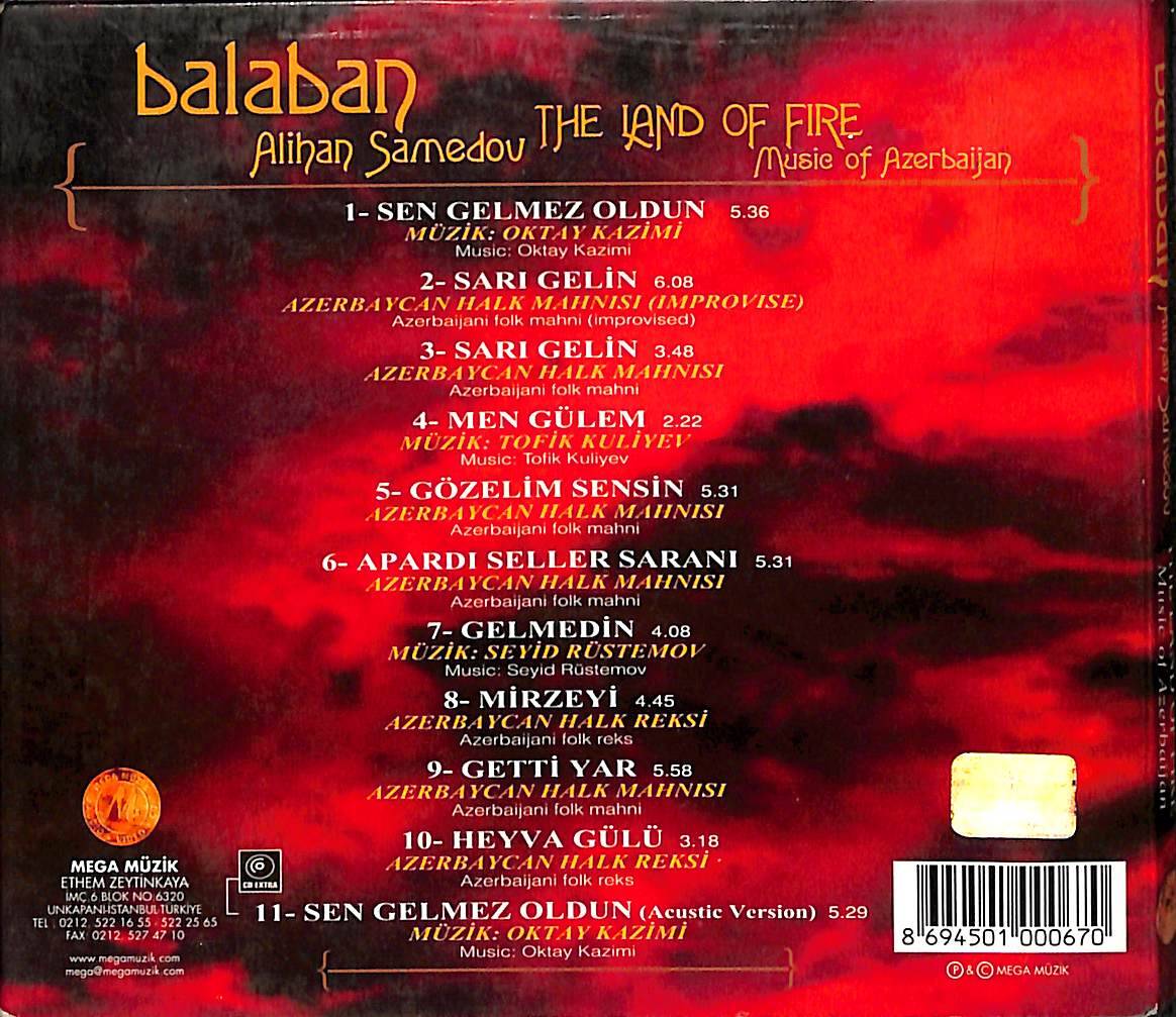 Alihan Samedov - Balaban CD (İkinci El) CD5668 - 2