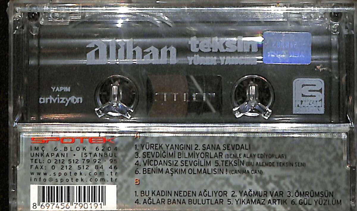 Alihan - Yürek Yangını Kaset (Sıfır) KST28382 - 2