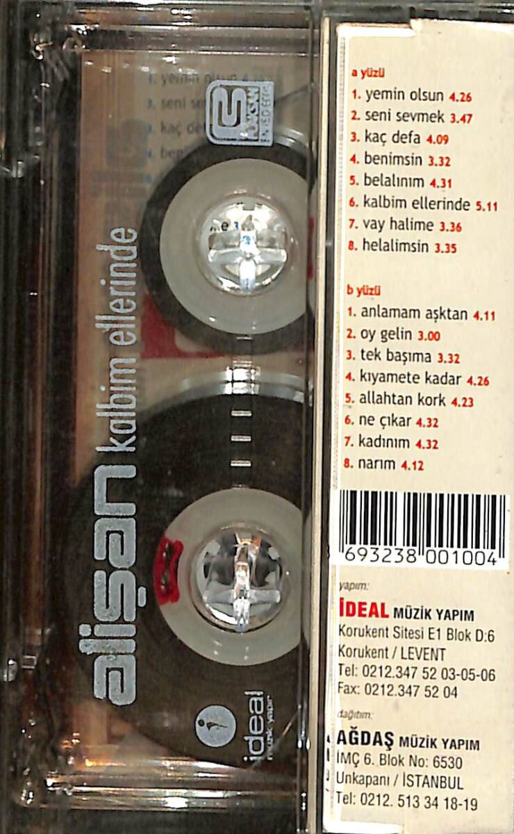 Alişan - Kalbim Ellerinde Kaset (İkinci El) KST28452 - 2