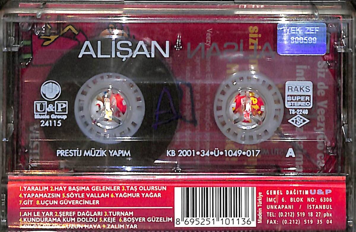 Alişan - Yaralım Kaset (İkinci El Kaset) KST26371 - 2