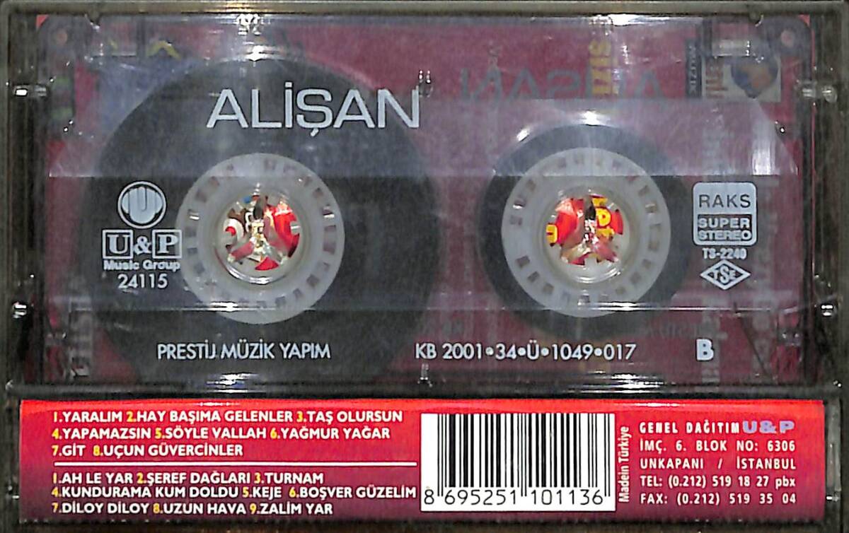Alişan - Yaralım Kaset (İkinci El) KST28177 - 2