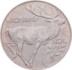 Alman Avcılık Geleneği Gümüş Hatıra Madalyon (H.Diller) MVM2142 #184 - Gökçekoleksiyon