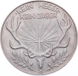 Alman Avcılık Geleneği Gümüş Hatıra Madalyon (H.Diller) MVM2142 #184 - 2