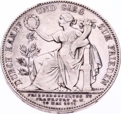 Alman Devletleri Baverya Krallığı 1 Vereinsthaler 1871 - ÇA YMP10553 - 1