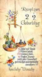 Alman Kutlama - Tebrik Kartı Açılır Kapak Kartpostal KRT19617 - Gökçekoleksiyon