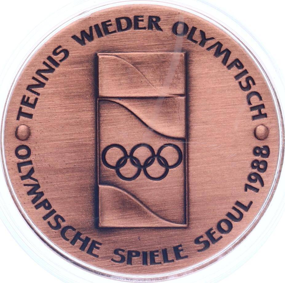  Alman Tenisçi Steffi Graf 1988 Seul Olimpiyatları Bronz Madalyonu / Orjinal Kutulu-Sertifikalı MVM2069 - 2