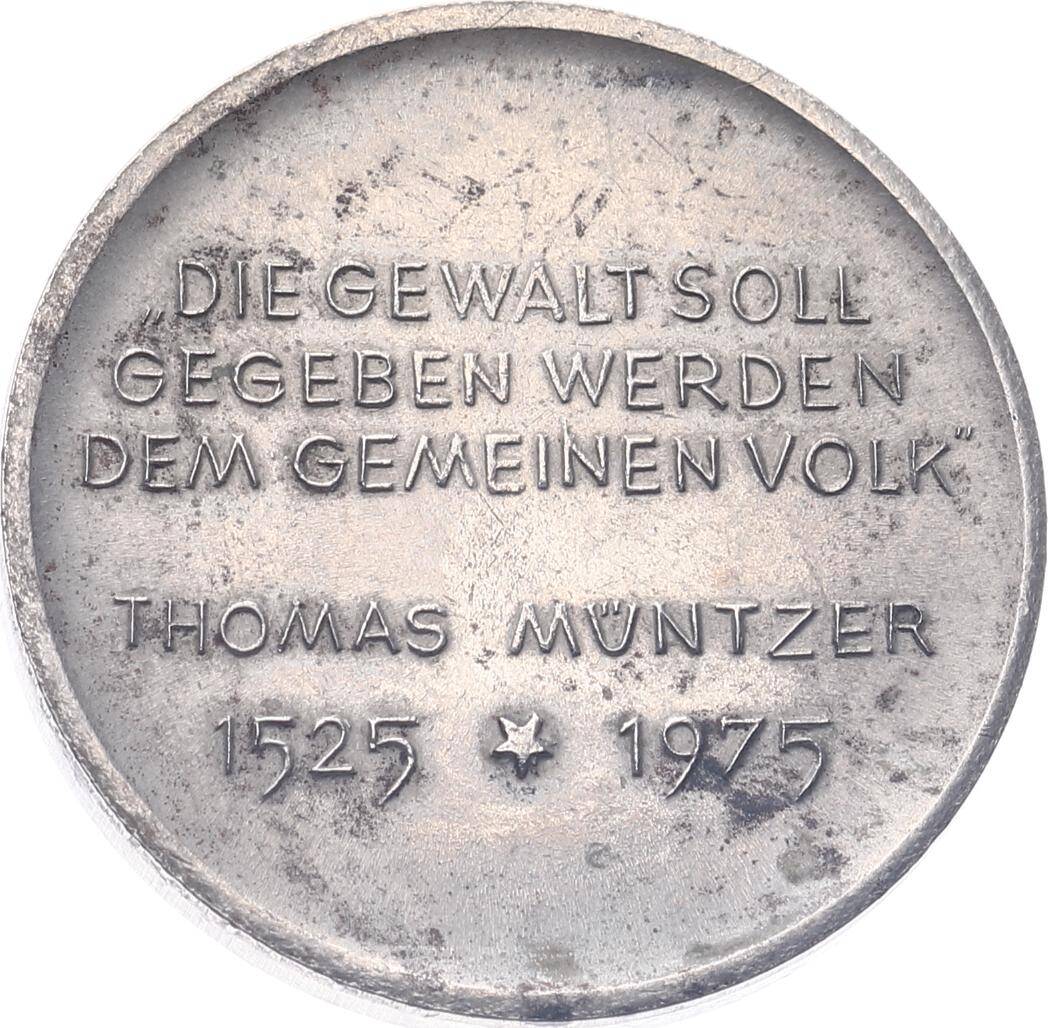  Alman Teolog Thomas Müntzer (1525-1975) 450.Yıldönümü Hatıra Madalya MVM2136 - 2
