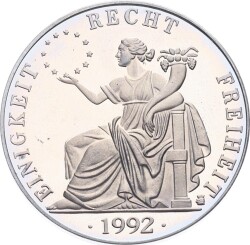 Almanya 1 Ecu 1992 Hatıra Madalyon MVM2043 - 3