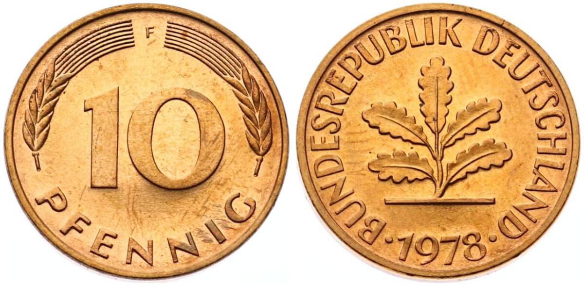 Almanya 10 Fenik 1978 F Setten Çıkma YMP6868 - 1