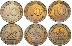 Almanya 10 Fenik 1995 ADJ Setten Çıkma YMP6856 - Gökçekoleksiyon