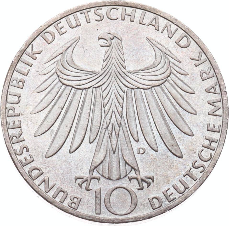 Almanya 10 Mark 1972 Gümüş (D) 'Münih Olimpiyatları' ÇİL YMP11219 - 2