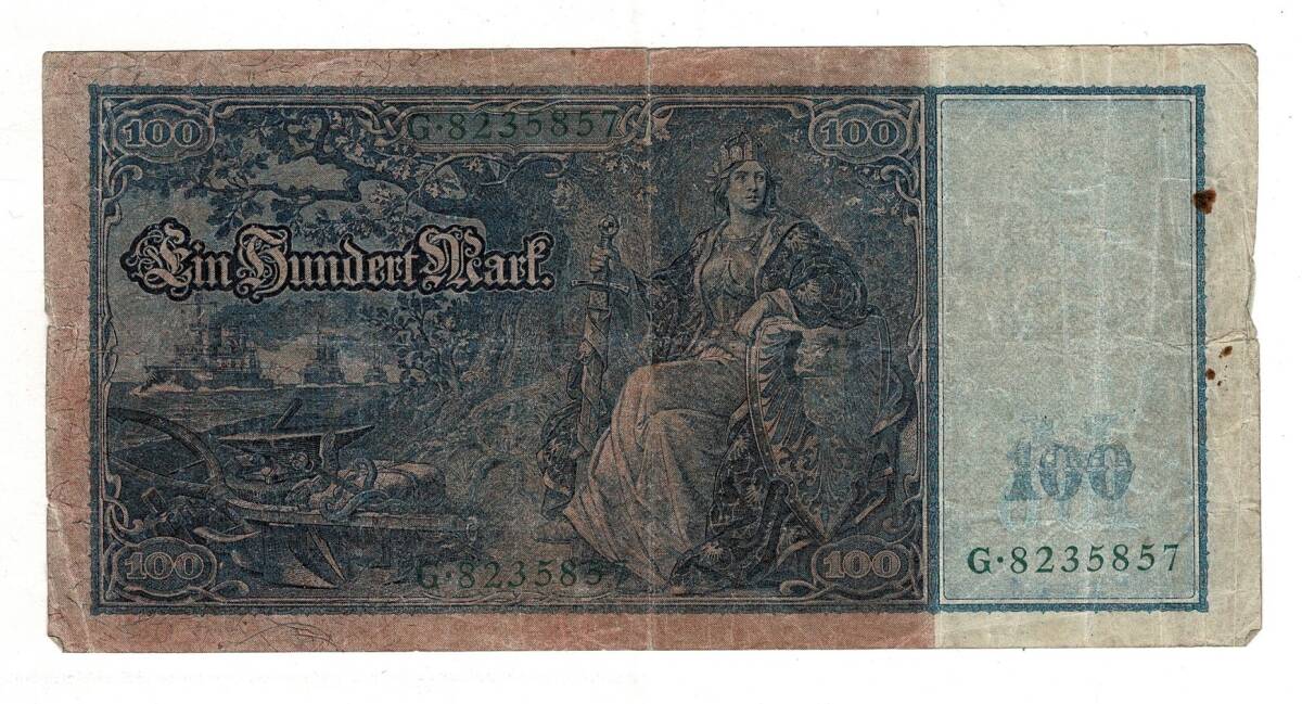 Almanya 100 Mark 1910 Temiz+ YKP8233 - 2